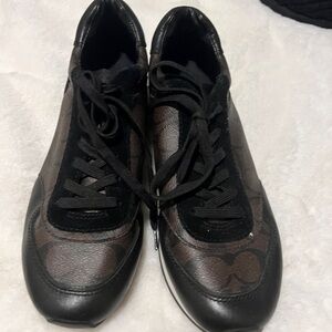 Coach Stylish Black and Brown Women's Sneakers